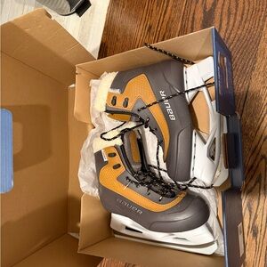 Bauer Whistler Junior Ice Skates in Brown and Black